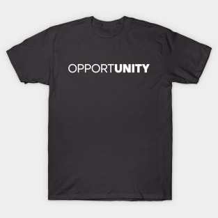 Unique Opportunity Logo Design T-Shirt